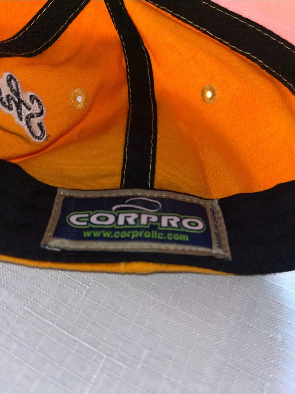 NWNT Vintage Shakespeare Script Logo Baseball Cap - Mustard Yellow